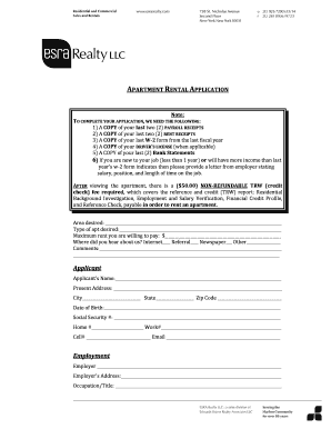 Apartment Rental Application