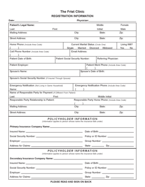 The Frist Clinic Patient Consent Form