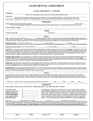 Arizona Residential Lease Agreement