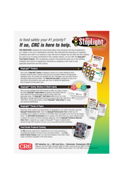 StopLight Food Safety Program Flyer