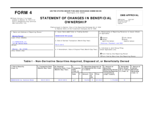Form 4 Statement of Changes in Beneficial Ownership