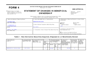 SEC Form 4 Statement of Changes in Beneficial Ownership
