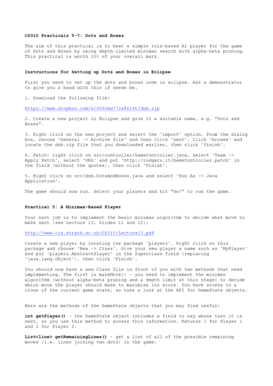 Practicals 5-7 - CIS Personal Web Pages - personal cis strath ac