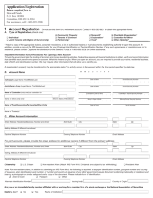 Steward Funds Account Registration Form