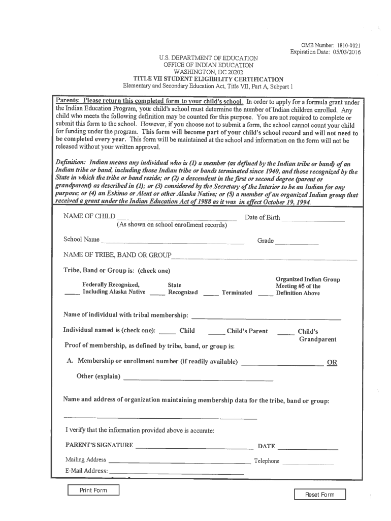 Fillable Online orangeusd k12 ca Title VII, Native American Education Program Orange Unified