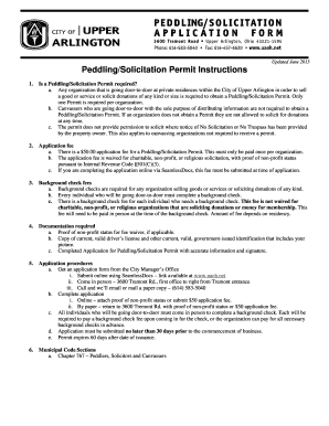 Warranty deed example - Peddling/Solicitation Permit Instructions