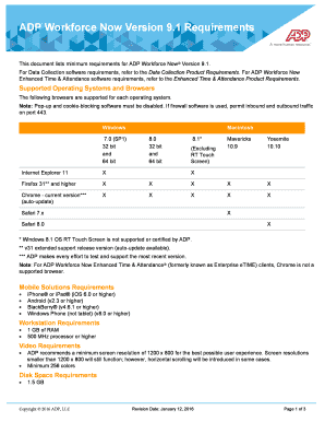Fillable Online ADP Workforce Now Version 9 Fax Email Print - pdfFiller