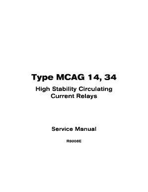 MCAG 14, 34 Service Manual