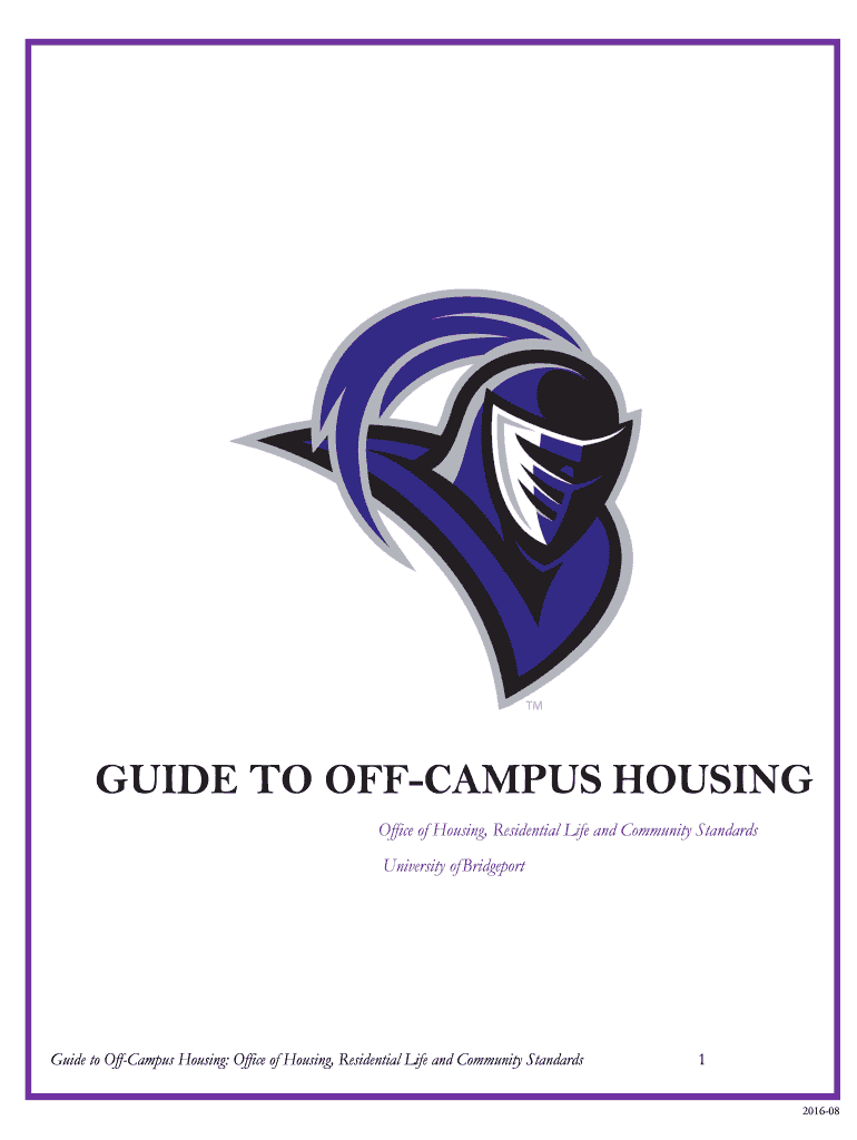 Fillable Online GUIDE TO OFFCAMPUS HOUSING Fax Email Print pdfFiller