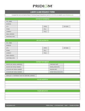 Fillable Online Pridiom-Claim-Request-Form Fax Email Print - pdfFiller