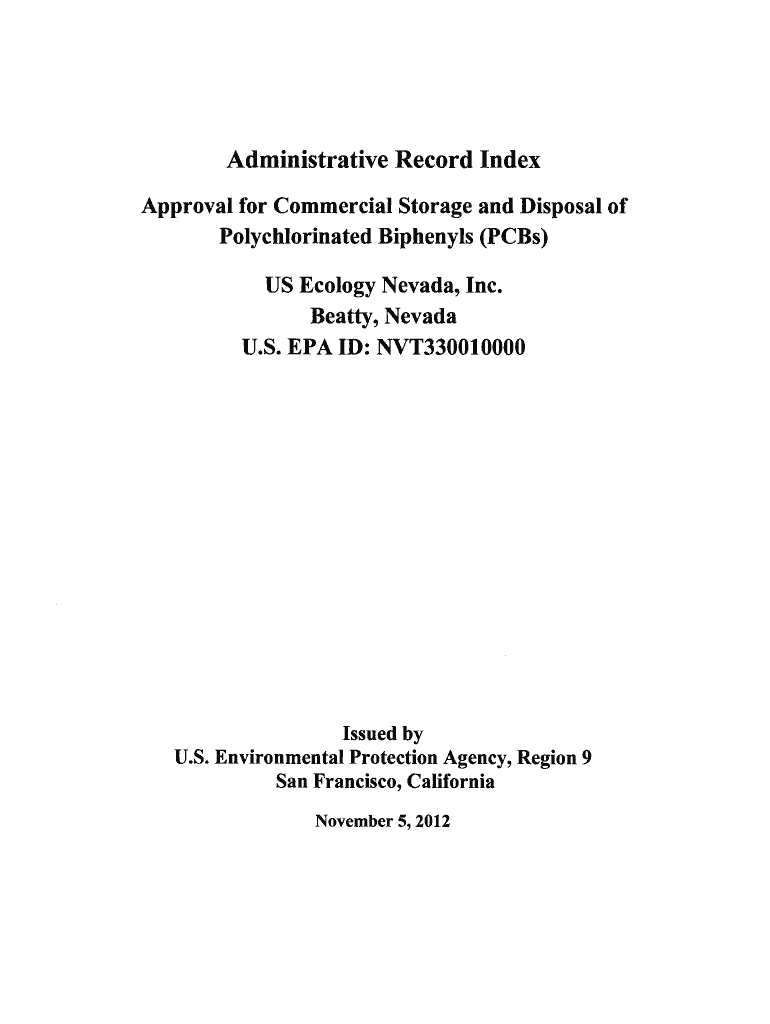 Fillable Online Administrative Record Index Fax Email Print pdfFiller