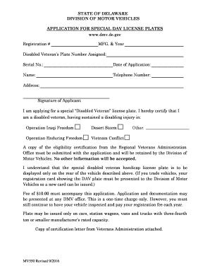 Sop for manufacturing company pdf - APPLICATION FOR SPECIAL DAV LICENSE PLATES - dmv de