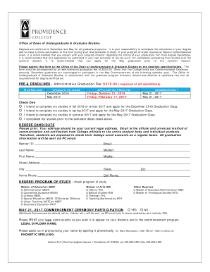 Graduate Students: Graduation Information - Providence College - providence