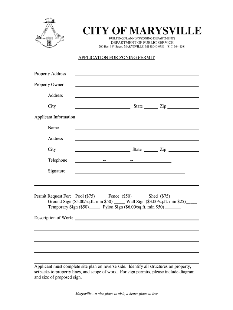 Fillable Online BUILDING/PLANNING/ZONING DEPARTMENTS DEPARTMENT OF