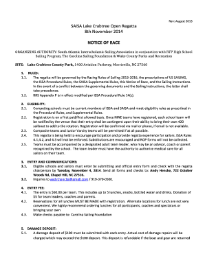 SAISA Lake Crabtree Open Regatta - hssailing