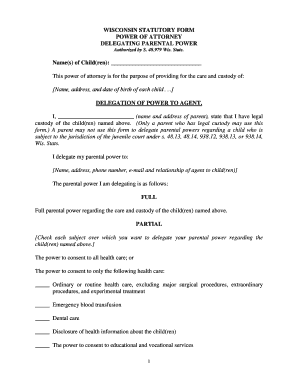 Fillable Online WISCONSIN STATUTORY FORM Fax Email Print - pdfFiller