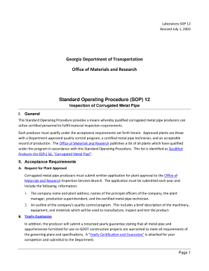 Standard Operating Procedure (SOP) 12 - dot ga