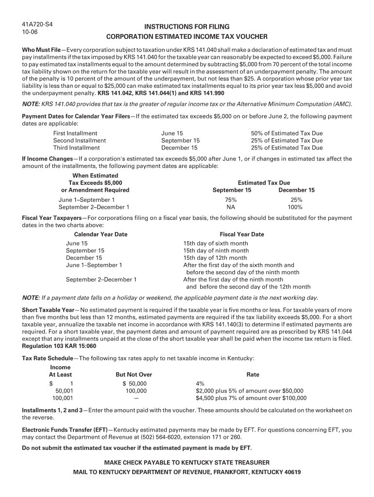 Fillable Online CORPORATION ESTIMATED TAX VOUCHER Fax Email