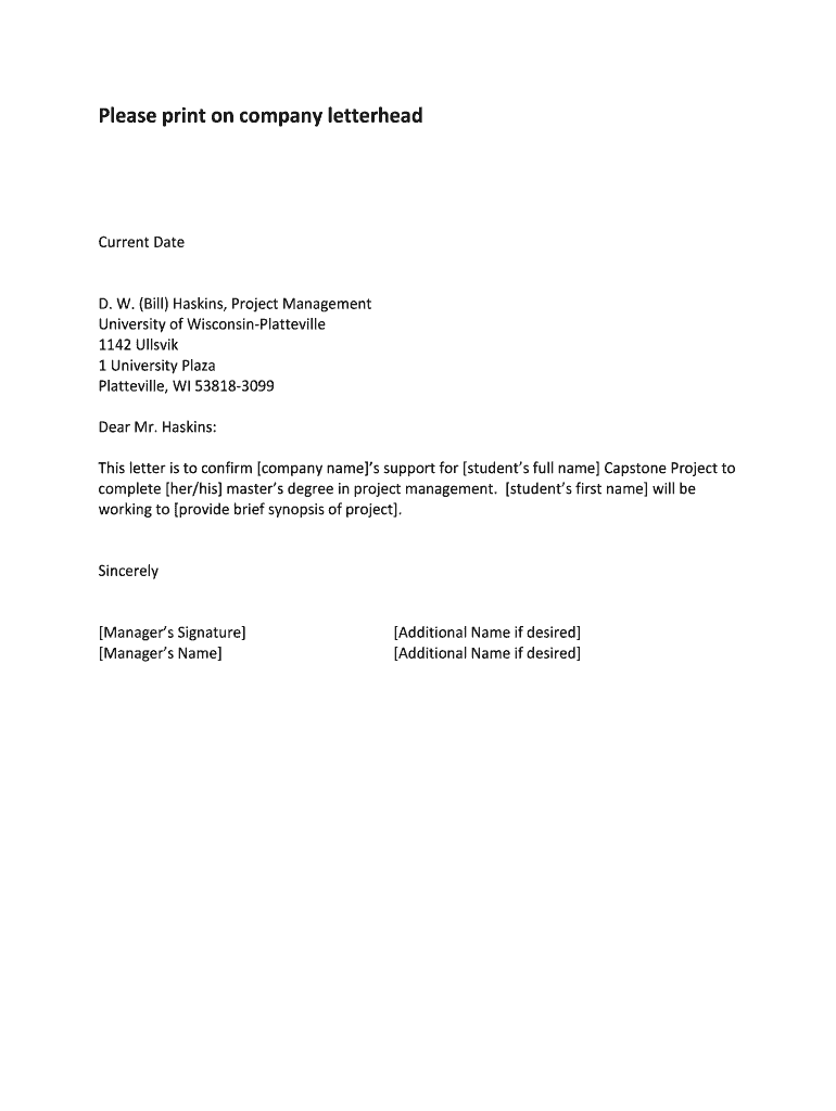 Fillable Online Please print on company letterhead Fax Email Print