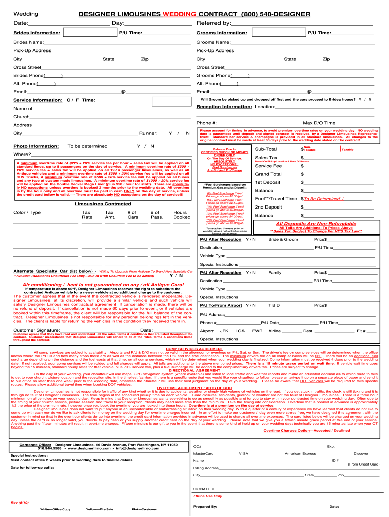 the wedding contract download Preview on Page 1