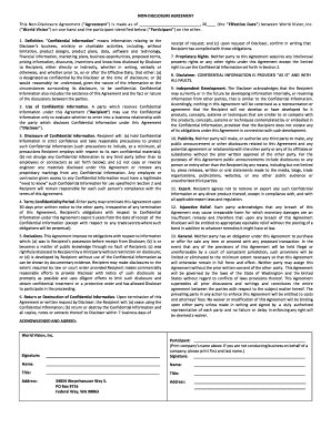 Non-Disclosure Template