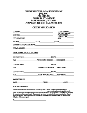 Grants Rental Credit Application - grantsrental
