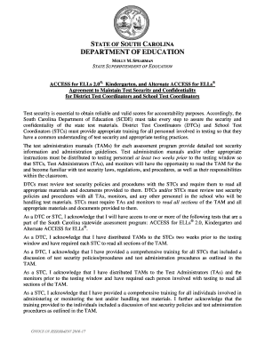 Security agreement form for vehicle - Test Security Agreement Form for DTCs and STCs - ed sc