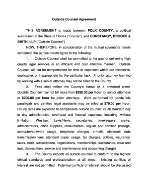 Outside Counsel Agreement