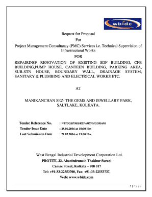 Request for Proposal FOR SANITARY & PLUMBING AND ...