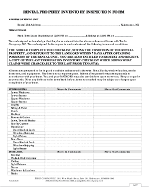 Inventory Inspection Form - 3 1.25.10