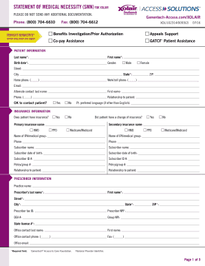Fillable Online Statement of Medical Necessity. Use this form to enroll ...