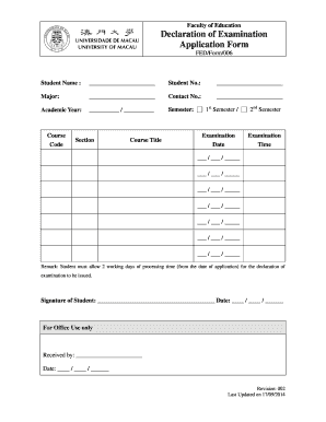 umac form