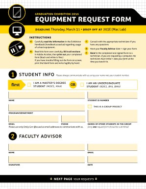 equipment request form - Handbook - handbook ecuad