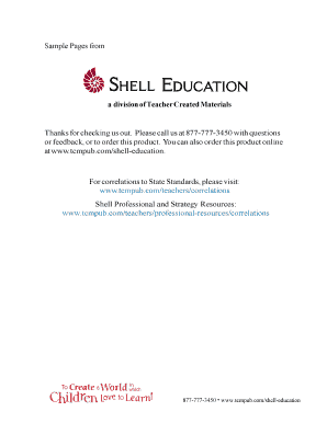 Fillable Online Shell Sample Pages Cover Page The One and Only Ivan ...