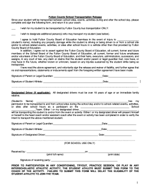 Since your student will be transported between school sites, events, activities during and after the school day, please