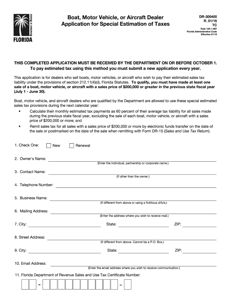 florida motor estimation sample Preview on Page 1