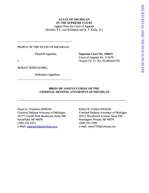 Fillable michigan criminal statute of limitations - Edit Online