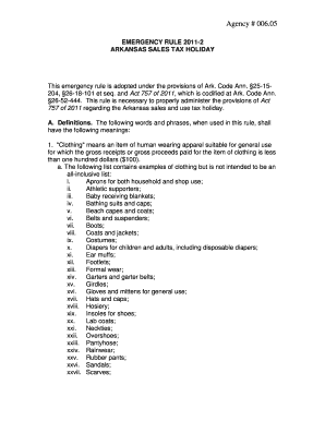 Self assessment phrases - ARKANSAS SALES TAX HOLIDAY - sos arkansas