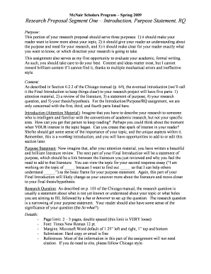 Research Proposal Segment One Introduction, Purpose Statement, RQ