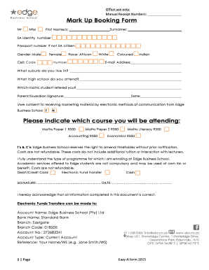 sign to for parent passport for form be Fillable Form Mark Please course Booking indicate which will Up you