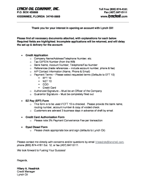 . Credit Application Cover Letter