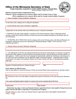 Resolution to Adopt an Alternate Name in MN.pdf - Minnesota ...