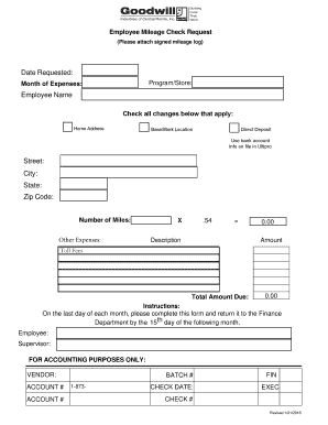 198 KB 26th Jan 2016 Employee Mileage Check Request revised ...