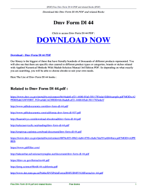 Fillable Online editedit esy Free DMV FORM DL 44.PDF and Related Books ...