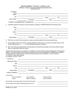 PMMD-65 MFD Performance Plan 0810.doc - montgomerycountymd