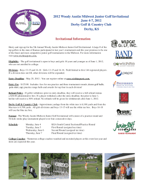 Dpisd calendar 23 24 - 2012 Woody Austin Midwest Junior Golf Invitational June 4-7, 2012 ... - kansasgolf