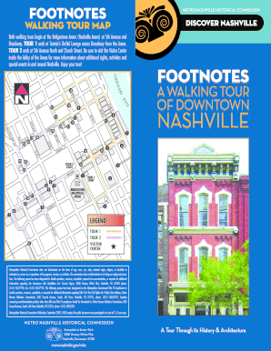 Fillable Online Awesome historical walking tour of Nashville - Review ...