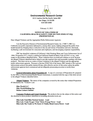 ERC Letterhead - Attorney General - California - oag ca