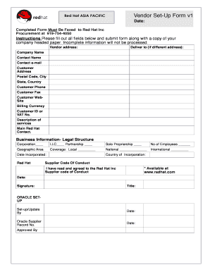 Vendor Set-Up Form v1