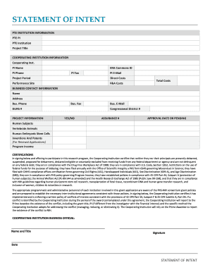 PTE INSTITUTION INFORMATION